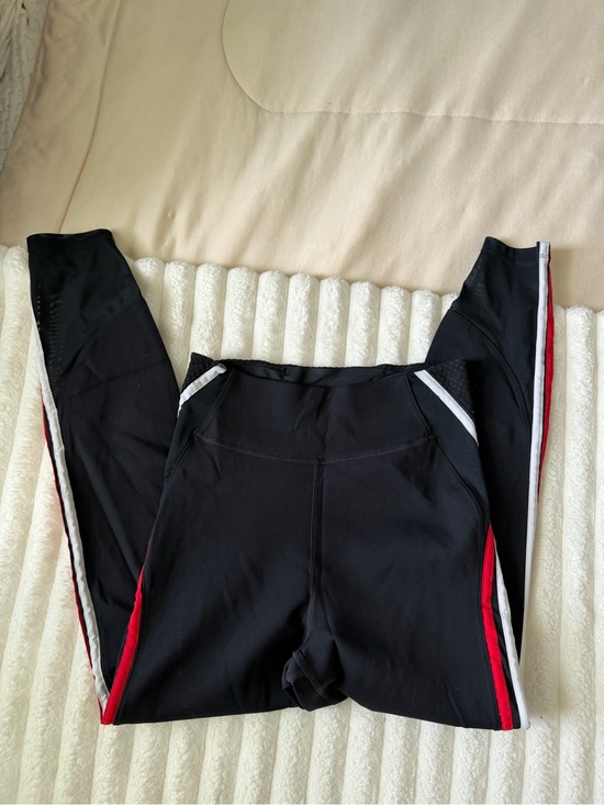 Nike Pants - Nike Black Leggings with Red & White Side Stripes